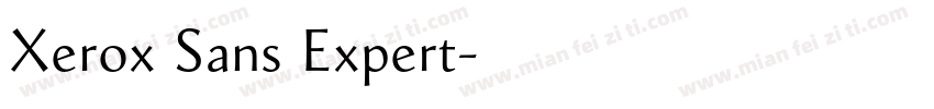 Xerox Sans Expert字体转换
